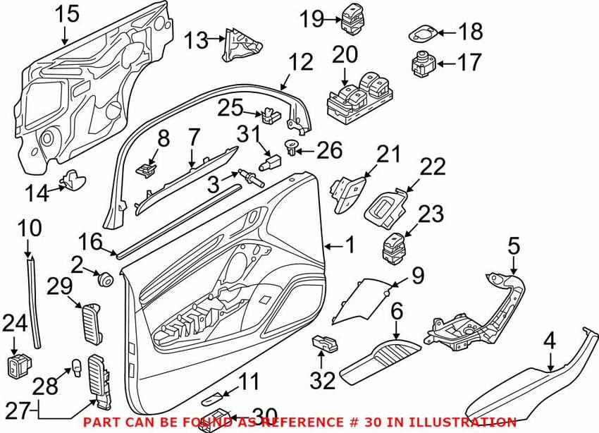 Audi Glove Box Light 8J0947409